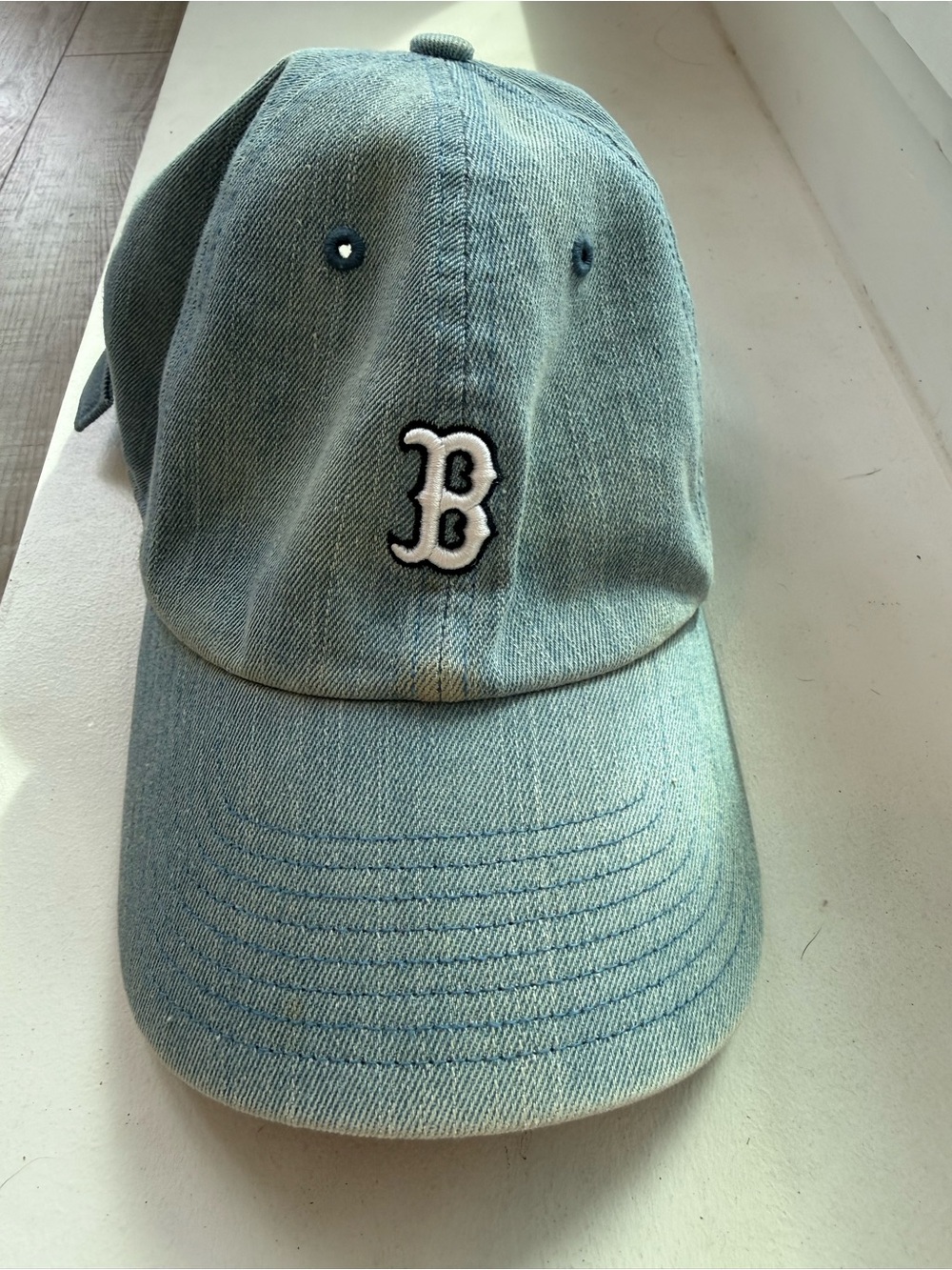 Kids Baseball Cap with 'B' Logo - Light Blue